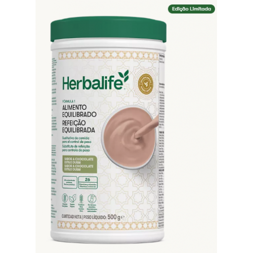 Fórmula 1 Refeição Equilibrada Chocolate Estilo Dubai 500 g - chocolate e pistacho