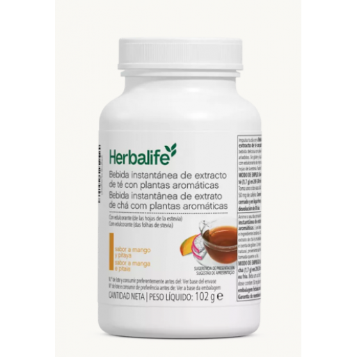 Sabor Manga e Pitaia 102 g - Bebida Instantânea de Extrato de Chá com Plantas Aromáticas