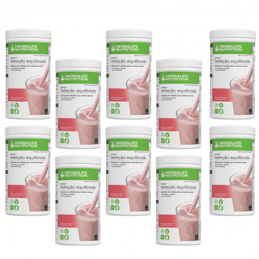 Pack 10 Batidos (33.90€ cada batido) - F1 sem alergénios Framboesa e Chocolate Branco 500g 